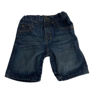 Wrangler Boys Denim Adjustable Waist Shorts 4T Blue Relaxed Fit Cotton - Picture 1 of 7