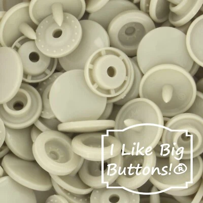 KAM Plastic Snaps: B23 Light Tan-Size 20/T5-No Sew Snap Buttons Sewing Crafts - Image 1 of 4