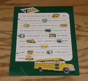 Original 1953 Hicks 5300 School Bus Sales Brochure 53 - Picture 1 of 2