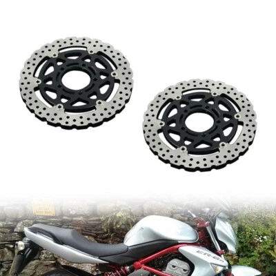 Rotor de disco de freno negro duradero para Kawasaki Versys 650 2007-2014 Foto 1 de 4