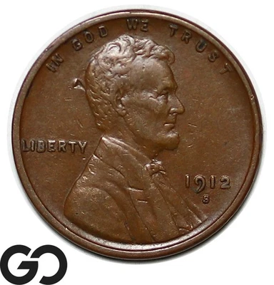1912-S Lincoln Cent Wheat Penny - Image 1 of 3