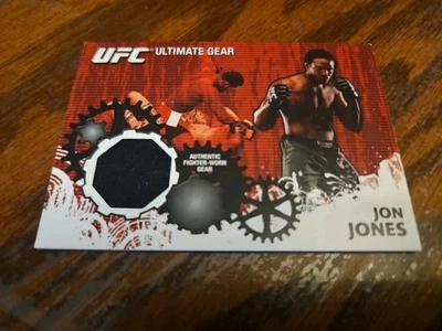 2010 Topps UFC Series 4 Ultimate Gear Relic Insert Card Jon Jones #UG-JJ "Bones" - Image 1 of 3