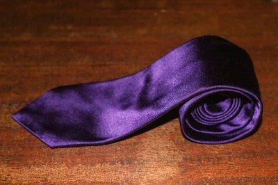 Exquisita corbata ancha Ralph Lauren etiqueta púrpura 100 % seda 60x3,5 con caja y etiquetas Foto 1 de 4