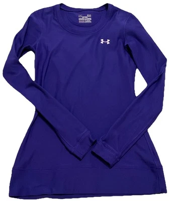 Under Armour Long Sleeve Purple Athletic T Shirt Top Activewear Sz Small - Image 1 of 4