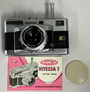 Voigtlander Vitessa "T" fotocamera a telemetro a colori Skopar F 1:2.8 obiettivo 50 mm (A60) - Foto 1 di 19