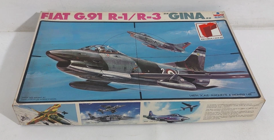 I133320 KIT ESCI 1/48 n. 4027 - Aereo FIAT G.91 R-1/R-3 Gina - Immagine 1 di 4