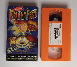 Nickelodeon Frightfest (VHS, 1994) Doug - Ren & Stimpy - Rugrats - Sony - RARE - Picture 1 of 3