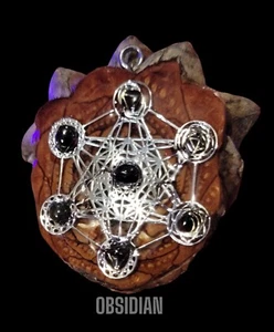 Knobcone PENDANT With Black OBSIDIAN  - Picture 1 of 3