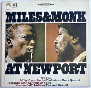 MILES DAVIS MILES AND MONK AT NEWPORT 1964 COLUMBIA RECORDS STEREO VINYL LP VG+ - Foto 1 di 2