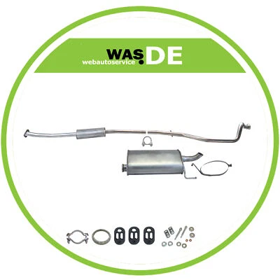 kit d'échappement silencieux Peugeot 206 SW break 1.1i 1.4i 1.6i + attaches - Photo 1/4