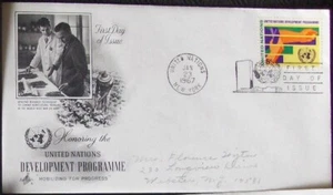 United Nations FDC  DEVELOPMENT PROGRAMME, NY  1967. - Picture 1 of 1