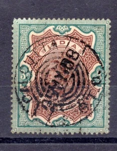 India 1895, QV, 3 rupias, en estado bastante bueno ++ usado, ver escaneo, - Imagen 1 de 1