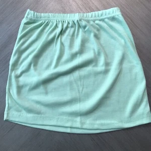 Tea Green Mini Skirt with Stretch Waistband (25" to 30" waist) - Picture 1 of 2
