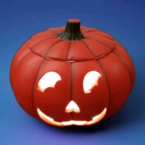 Candelabro de porcelana calabaza Halloween Jack-O-Lantern - Imagen 1 de 4