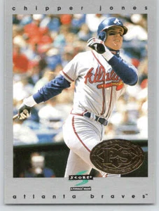 1997 Score Premium Stock #193 Chipper Jones (ref 223001) - Picture 1 of 2