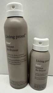 Living Proof No Frizz Instant De-Frizzer Hair Spray Full Size 6.2oz Travel 2.8oz - Picture 1 of 2