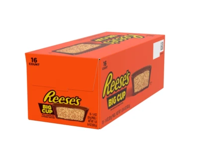 NEW!!!REESE'S Big Cup Peanut Butter Milk Chocolate 1.4 Ounce, 16 Count(BB 02/25) - Image 1 of 2