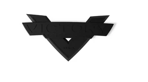 Victory Motorcycles Emblem Black Badge Logo Decal Triumph Nameplate Tank Fender - Picture 1 of 7