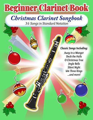 Clarinet Christmas Book - Beginner Clarinet Sheet Music - PDF FILE FORMAT - Image 1 of 4