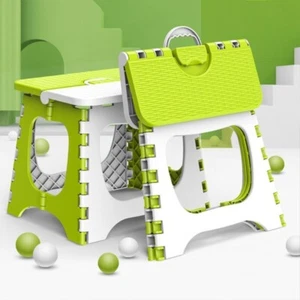 Plastic Folding Small Stool Space-saving Fishing Bench New Step Stool Outdoor - Picture 1 of 14