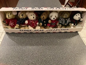 HugFun 7 Teddy Bear Collection in Hand Made in Knitted Sweaters - Picture 1 of 14