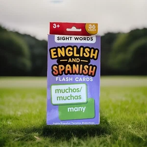 English and Spanish Flash Cards: First or Sight Words - Ages 3+ NEW! - Picture 1 of 4