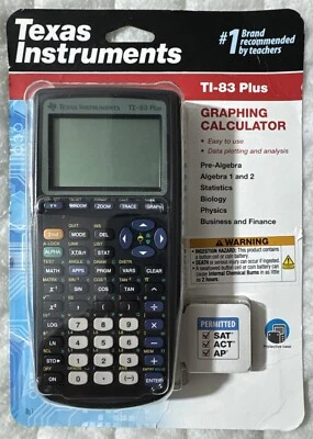 Texas Instruments TI-83 Plus Graphing Calculator Brand New Sealed Package - Image 1 of 4