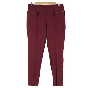 Stye & Co. Women's Petite Pull On Skinny Pants, Large, Scarlet Wine - Picture 1 of 3