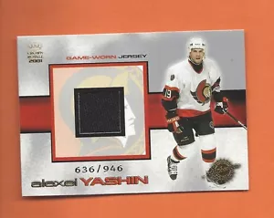 MAGLIA 2000-01 CROWN ROYALE ALEXEI YASHIN USATA GIOCO #d 636/946 OTTAWA SENATORS - Foto 1 di 1
