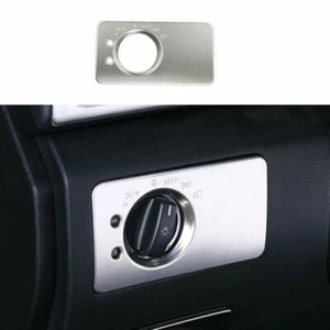 For Benz R-Class W251 2007-2018 Silver Steel Headlight Button Frame Cover Trim - Bild 1 von 6