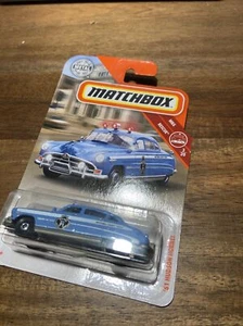 '51 Hudson Hornet POLICE 57/100 Matchbox 2019 FYR20 (blue) MBX Rescue Patrol Car - Picture 1 of 2
