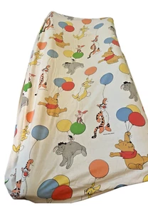 Vtg Disney Winnie the Pooh Piglet Balloon Twin  Fitted Sheet Crafts Quilting - Picture 1 of 8
