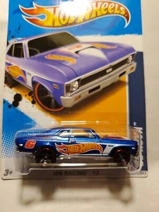 Hot Wheels HW Racing 1968 Nova MTLFLK 2012 azul MC5s O - Imagen 1 de 11