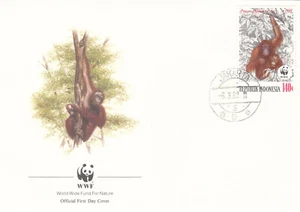 Orangutan WWF Indonesia FDC #2 1989 (141182) - Picture 1 of 1