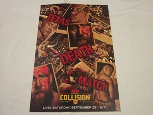 AEW All Elite Wrestling Brian Danielson Ricky Starks 12x18 Death Match 40/50 - Imagen 1 de 12