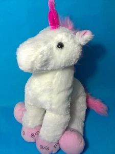 Animal Alley UNICORN Plush RARE Pink White JUMBO Stuffed Horse Pony Lovey 18" - Picture 1 of 11