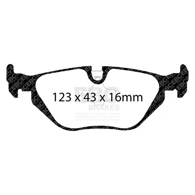 Kit de almofada e rotor de freios EBC para caber traseiro para BMW 318 318is 320i 323 325iC 325iS - Imagem 1 de 4