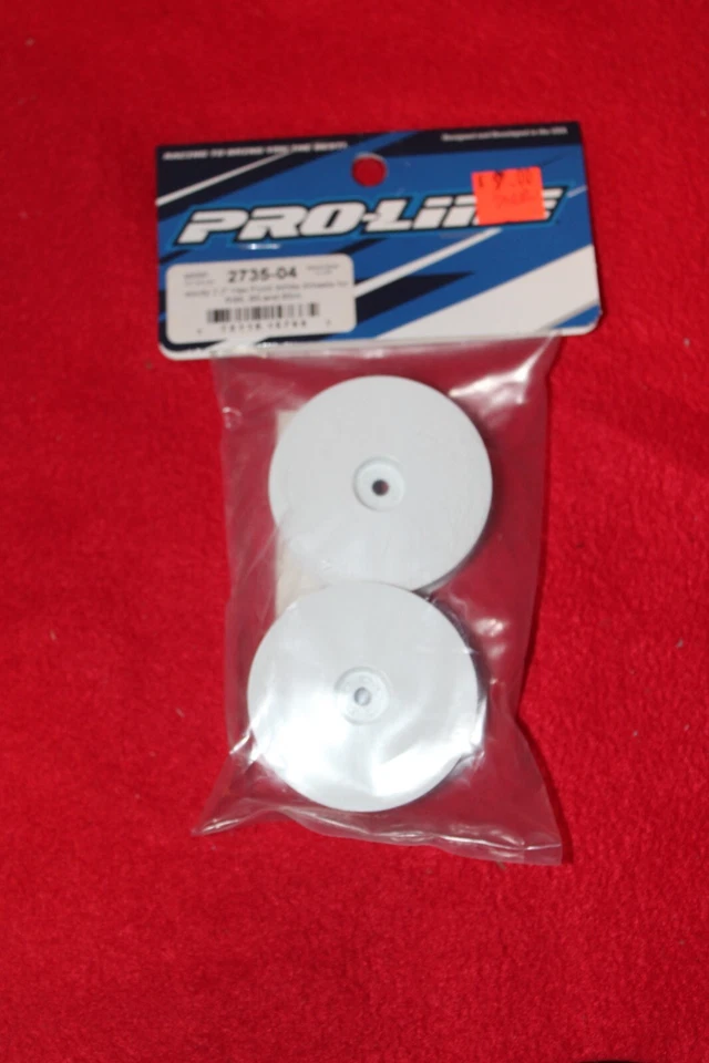 Pro-line 2735-04 Velocity 2.2" Hex Front White Wheels (set of 2)  NIP - Image 1 of 1