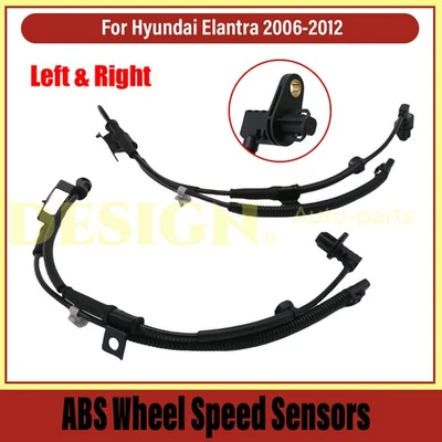 Pack de 2 sensores de velocidad de rueda ABS delanteros izquierdo y derecho Hyundai Elantra 2006-12 Foto 1 de 4