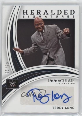 2022 Panini Immaculate WWE Heralded Signatures /99 Teddy Long #HS-TLG Auto - Image 1 of 2