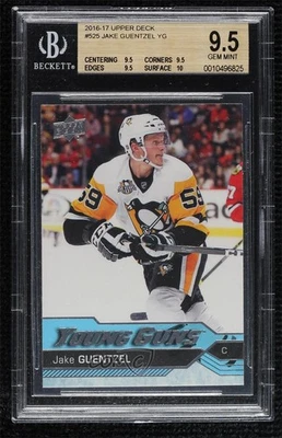 2016 SP Authentic Upper Deck Update Young Guns Jake Guentzel BGS 9.5 Rookie RC - Image 1 of 3