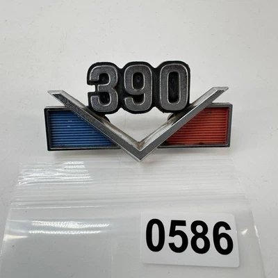 Insignia emblema vintage 1968-1969 AMC AMX Javelin "390" 3602428 OEM American Motors Foto 1 de 4