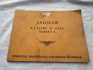 Jaguar 4.2 Litre 'E' Type Series 2 Operating, Maintenance, Service Handbook - Picture 1 of 4