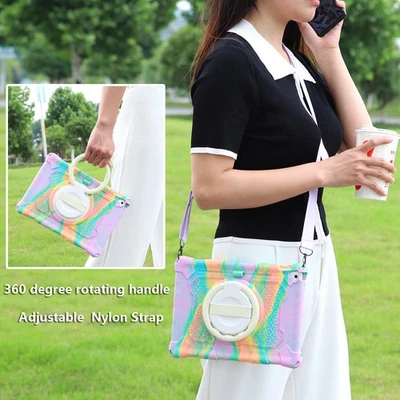 Rotating Case For iPad 9/8/7/6th/ Pro11/ Mini6/ Mini2024 Shockproof Stand Cover - Image 1 of 4