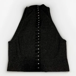 Camisa sin mangas recortada gris y negra sin mangas de Victoria's Secret talla S nuevo sin etiquetas - Imagen 1 de 7
