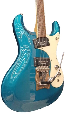 Guitarra [Mosrite] Custom Shop 65 Semie Moseley Custom Brew Metallic Blue EE. UU. 2017 Foto 1 de 4