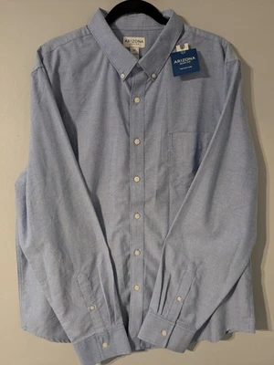 Новый с Ярлыками Arizona Jean Co мужской длинным рукавом на пуговицах Flex легкий уход рубашка синий XXL - Изображение 1 из 4