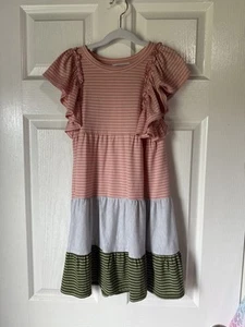 Bonnie Jean Summer Sun Dresses Lot Of 2 Size 8 - Flutter Sleeves - Picture 1 of 6