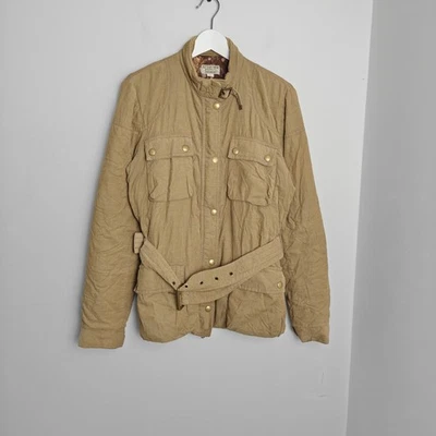 Ralph Lauren Polo Jeans Co. Utility Jacket Women Large Khaki Cord Cotton Floral Foto 1 de 4