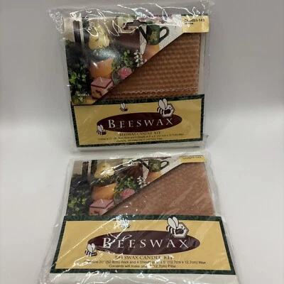 2 Candle Making Kits, Beeswax Pillar Candle Sheets, DIY Candle Kit, Crafting - Image 1 of 4